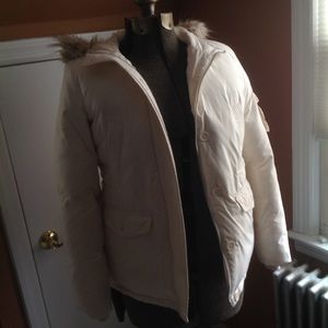 Mint Ann Taylor LOFT Faux Fur Parka